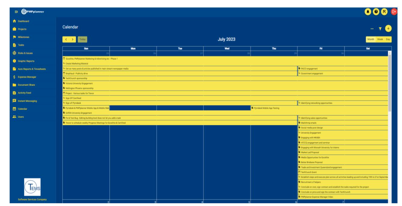 Project Calendar